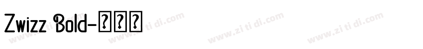 Zwizz Bold字体转换